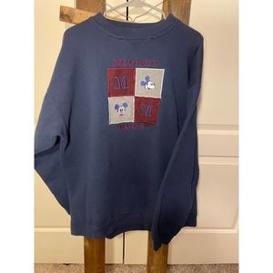 Vintage Mickey Mouse Pullover Blue XX Large